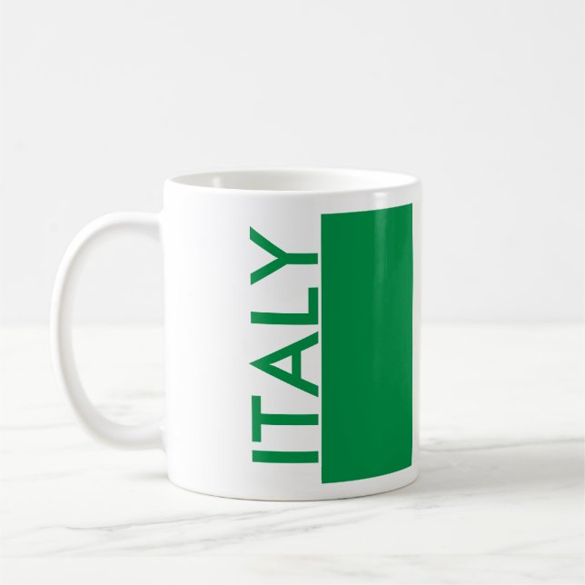 FLAGGA för italien Kaffemugg (Vänster)