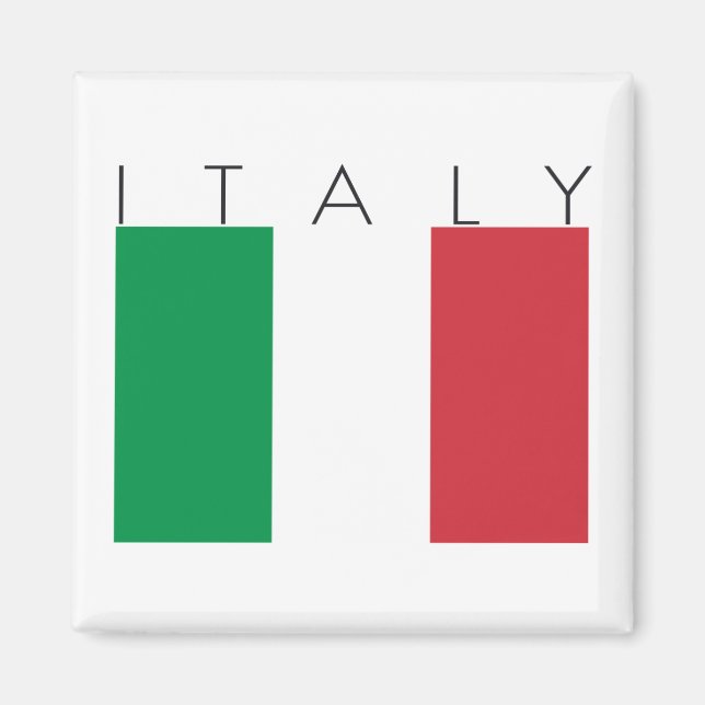 Flagga för italien magnet (Framsidan)