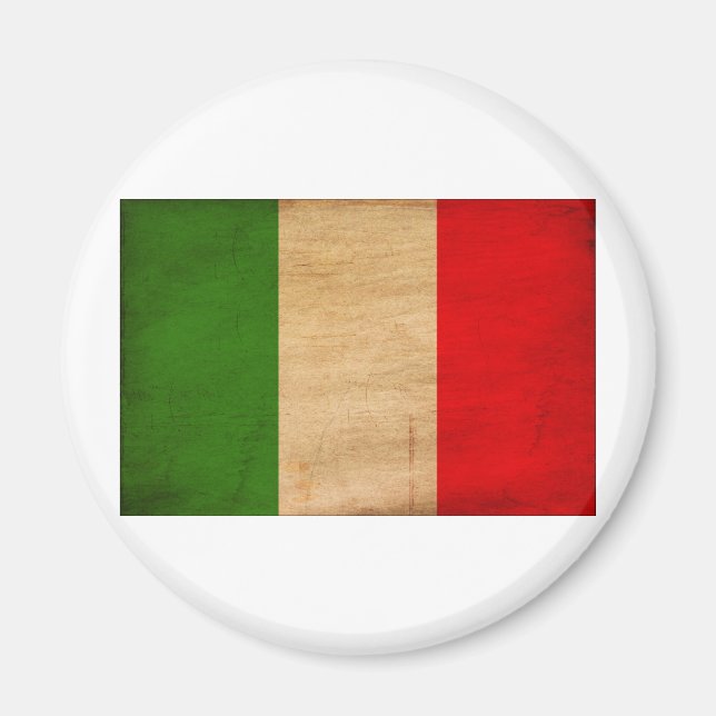 Flagga för italien magnet (Framsidan)