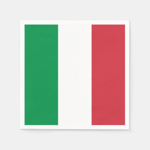 Flagga för italien pappersservett