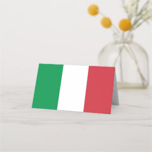 Flagga för italien placeringskort