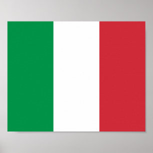 Flagga för italien poster