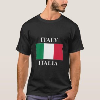 Flagga för italien t shirt
