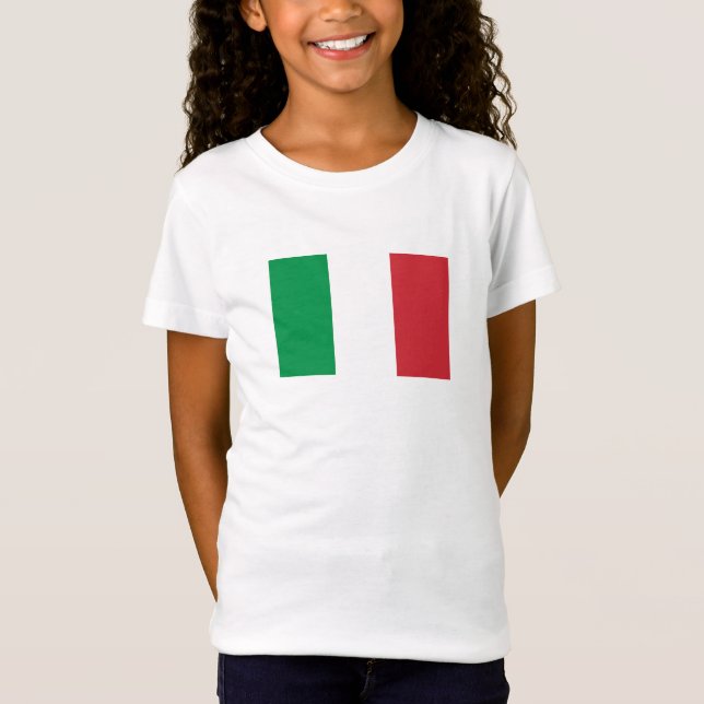 Flagga för italien t shirt (Framsida)