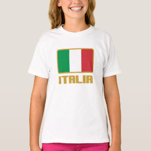 Flagga för italien t shirt