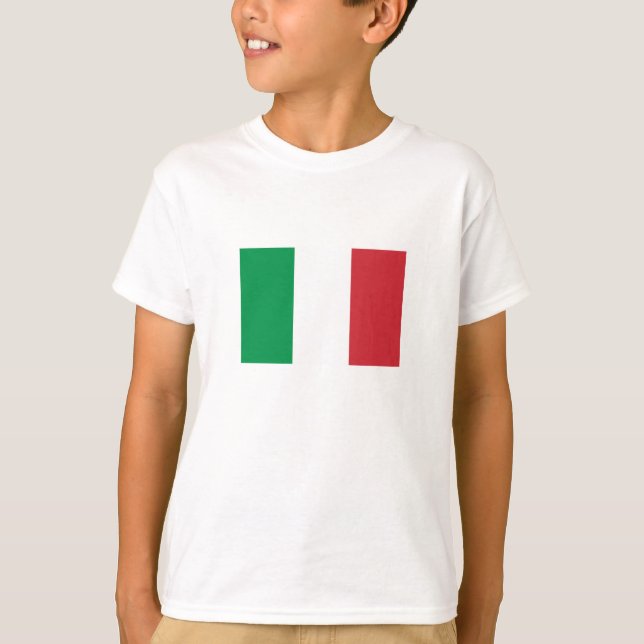 Flagga för italien t shirt (Framsida)