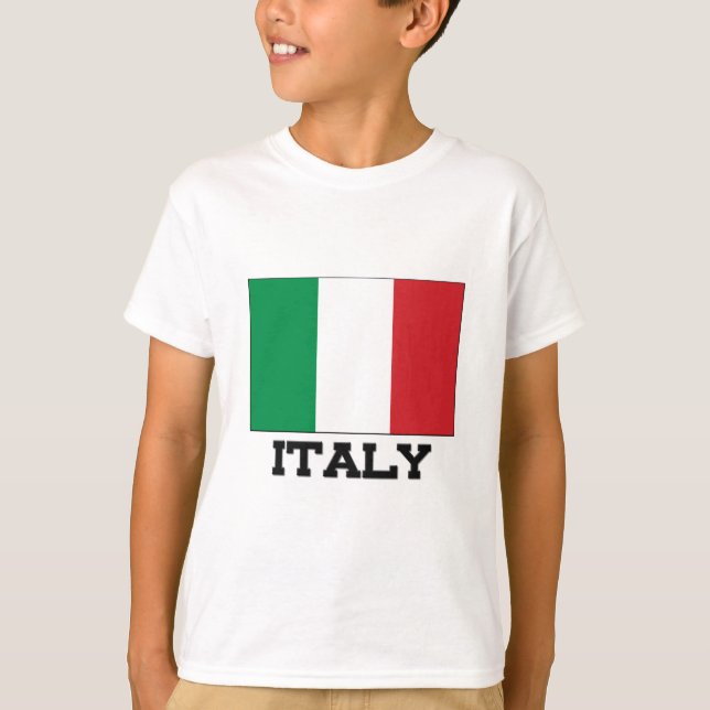 Flagga för italien t-shirt (Framsida)
