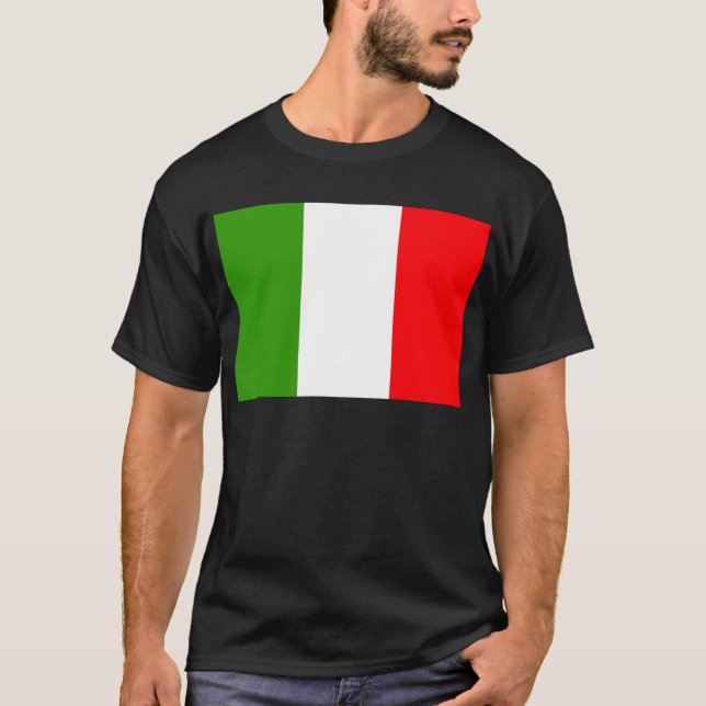 flagga för italien tee (Framsida)