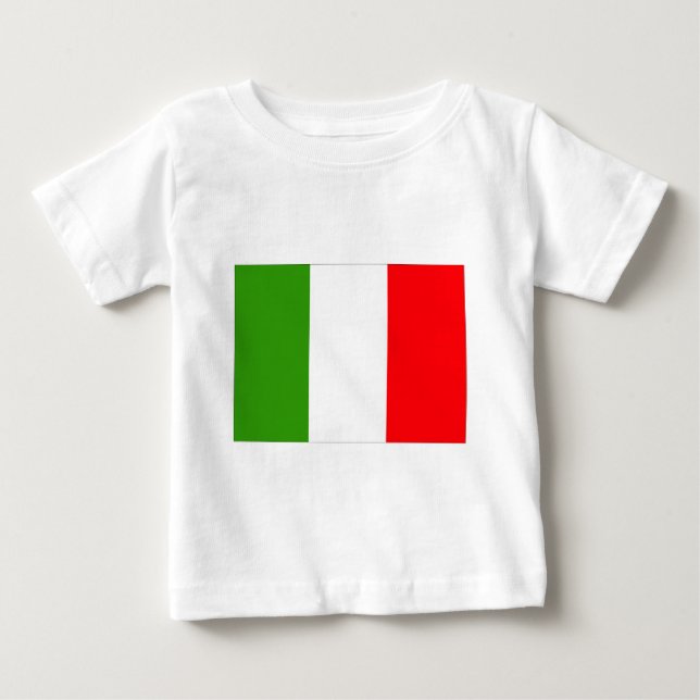 flagga för italien tee shirt (Framsida)