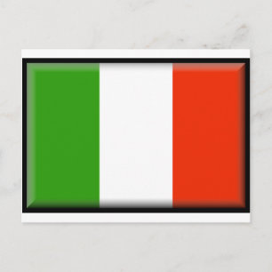 Flagga för italien vykort