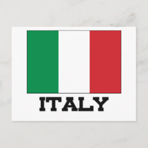 Flagga för italien vykort