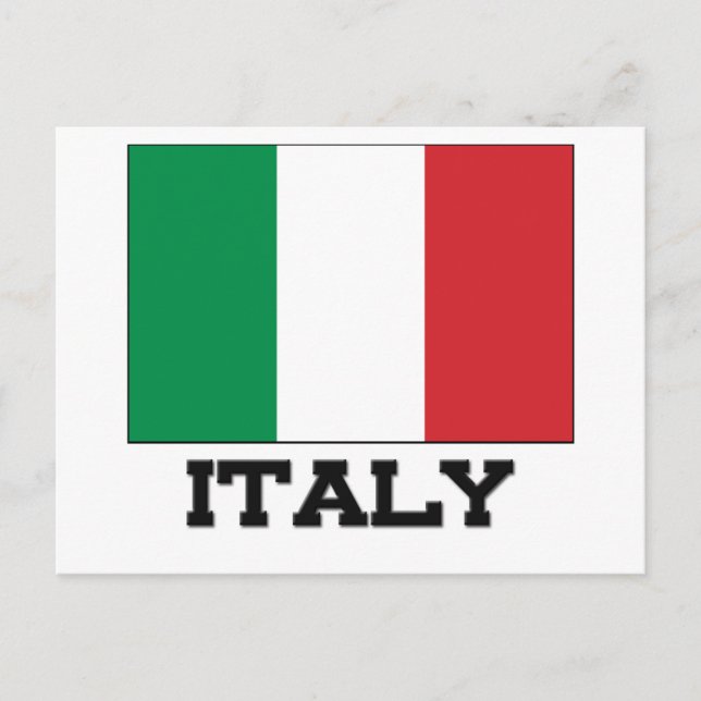 Flagga för italien vykort (Framsida)