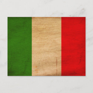 Flagga för italien vykort