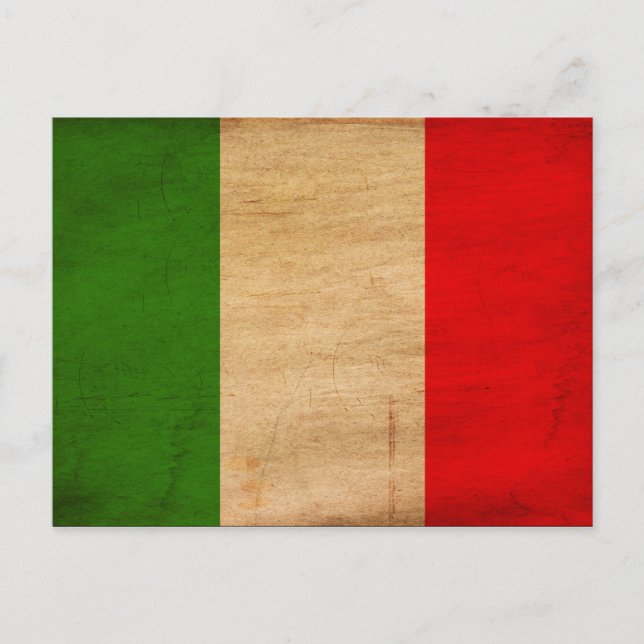 Flagga för italien vykort (Framsida)