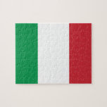 Flagga för italienmedborgarevärld pussel<br><div class="desc">Önska att alla ska veta du föreställer ett bestämt land? Visa av din medborgarepride med denna flagga av världsprodukten. Detta objekt visar en världsflagga som presenterar flagga av italien.

Besökvärlds flaggor poster på https://www.zazzle.com/worldflagsposter för mer produkter som presenterar flaggor och baner från värld runt.</div>