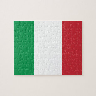 Flagga för italienmedborgarevärld pussel