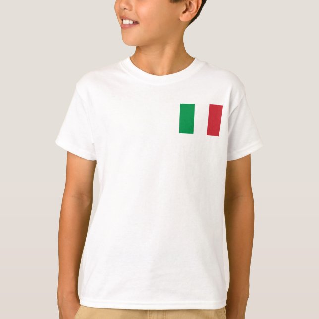 Flagga för italienmedborgarevärld t-shirt (Framsida)