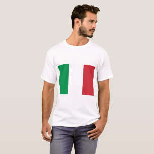 Flagga för italienmedborgarevärld tee shirt