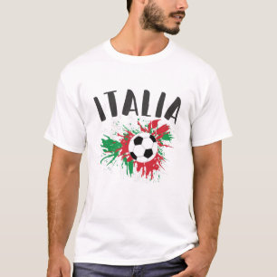 Flagga för italiens fotbolls-buss t shirt