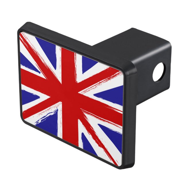 Flagga för jack för Grungestil brittisk facklig Dragkroksskydd (Topp Höger)