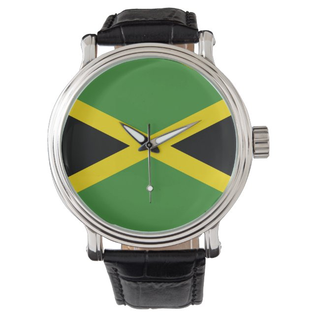 Flagga för Jamaica Armbandsur (Framsida)