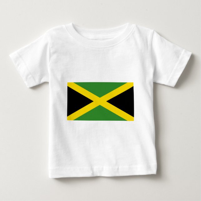 Flagga för Jamaica Tee Shirt (Framsida)