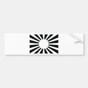 Flagga för Japan resningsol Bildekal