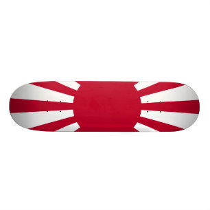 Flagga för Japan resningsol Skateboard Bräda 19,5 Cm