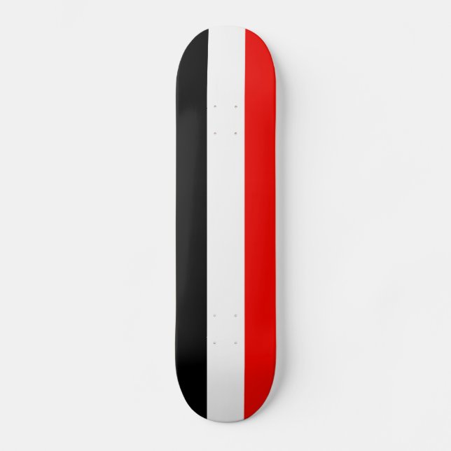 Flagga för Jemen Skateboard Bräda 20,5 Cm (Framsida)