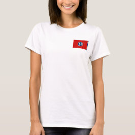 Flagga för Joggarn om Ull Zip på Tennessee T-shirt