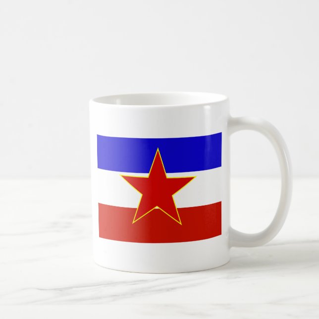 Flagga för Jugoslavien Kaffemugg (Höger)