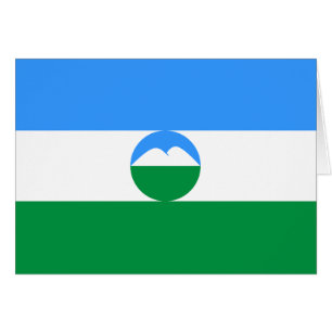 Flagga för Kabardino-Balkarien Hälsningskort