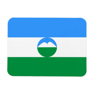 Flagga för Kabardino-Balkarien Magnet