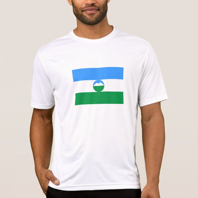Flagga för Kabardino-Balkarien T Shirt (Framsida)
