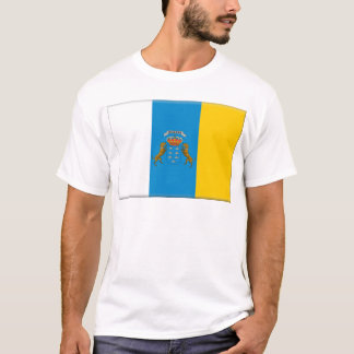 Flagga för kanariefågelöar (Spanien) Tee Shirt