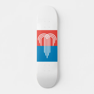 Flagga för Kansas City, Missouri Mini Skateboard Bräda 18,5 Cm