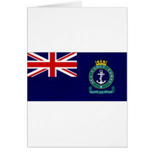 Flagga för kår för United Kingdom havsCadet Hälsningskort