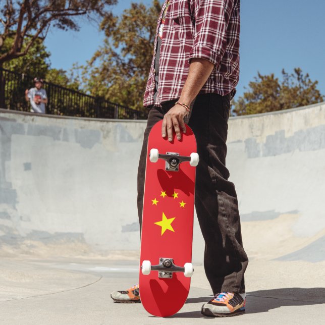Flagga för Kina Mini Skateboard Bräda 18,5 Cm (Utomhus 2)