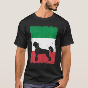 Flagga för kinesiska Hund, Italien, italienska Vin T Shirt
