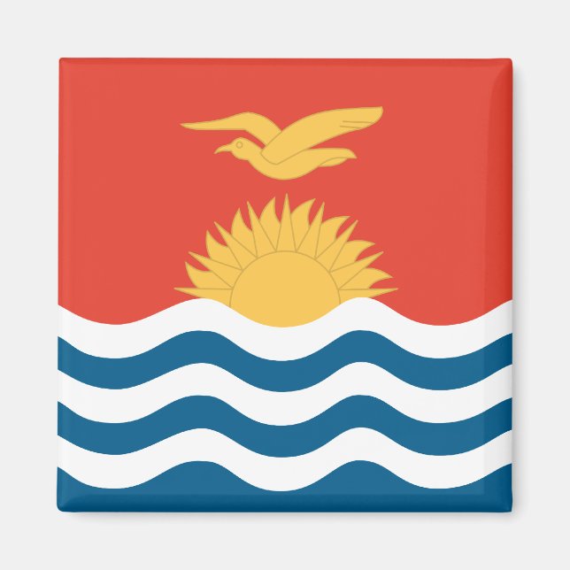 Flagga för Kiribati Magnet (Framsidan)