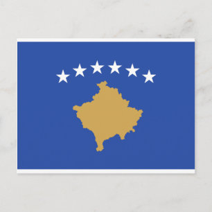 Flagga_för_Kosovo Vykort