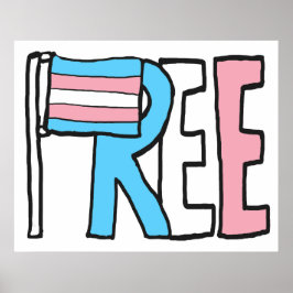 Flagga för kostnadsfria Höger Poster