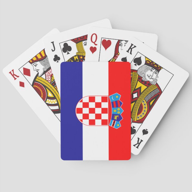 Flagga för Kroatien (kroat) Casinokort (Baksidan)