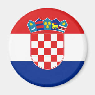 Flagga för Kroatien Magnet