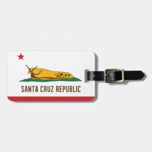 Flagga för kula för Santa Cruz republikbanan Bagagebricka