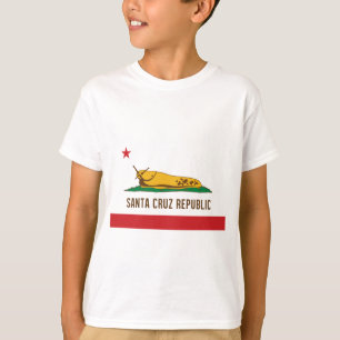 Flagga för kula för Santa Cruz republikbanan T-shirt