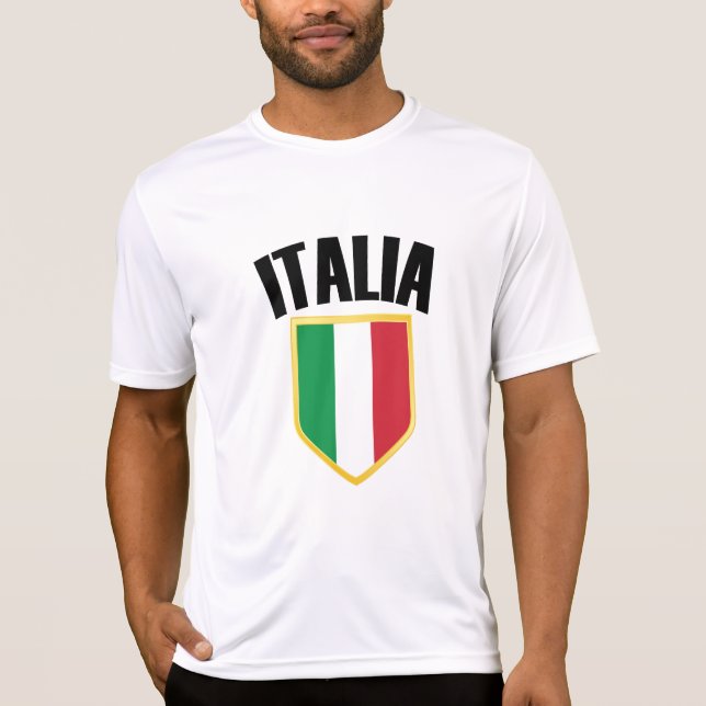 Flagga för kursiv Vapensköld T Shirt (Framsida)