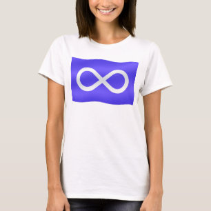 Flagga för kvinnans första nation T-Shirt Metis