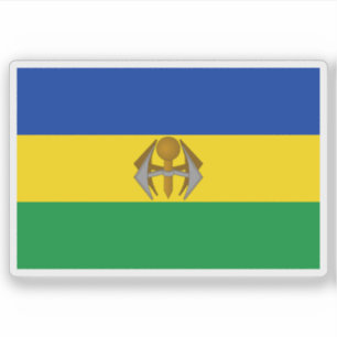Flagga för KwaNdebele, Republiken Sydafrika Klistermärken