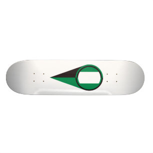 Flagga för läge för Nigeria kartapekare Mini Skateboard Bräda 18,5 Cm